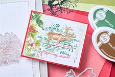 Sizzix Framelits Die & Stamp Set By 49 & Market - Reindeer Mix Cluster